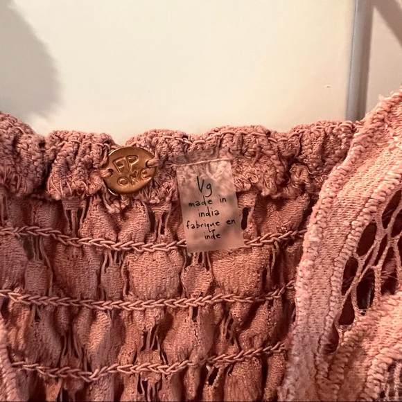 Free People Adella Lace Slip Dress Pink/Nude - Picture 5 of 5